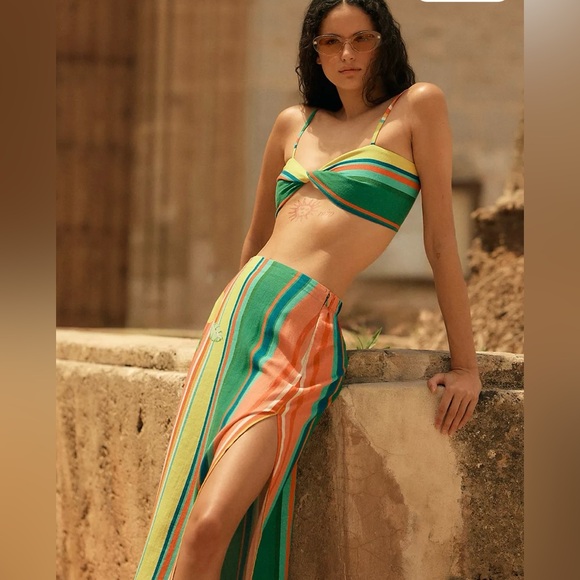 Anthropologie Tops - NWT By Anthropologie Linen Crop Top Size Large